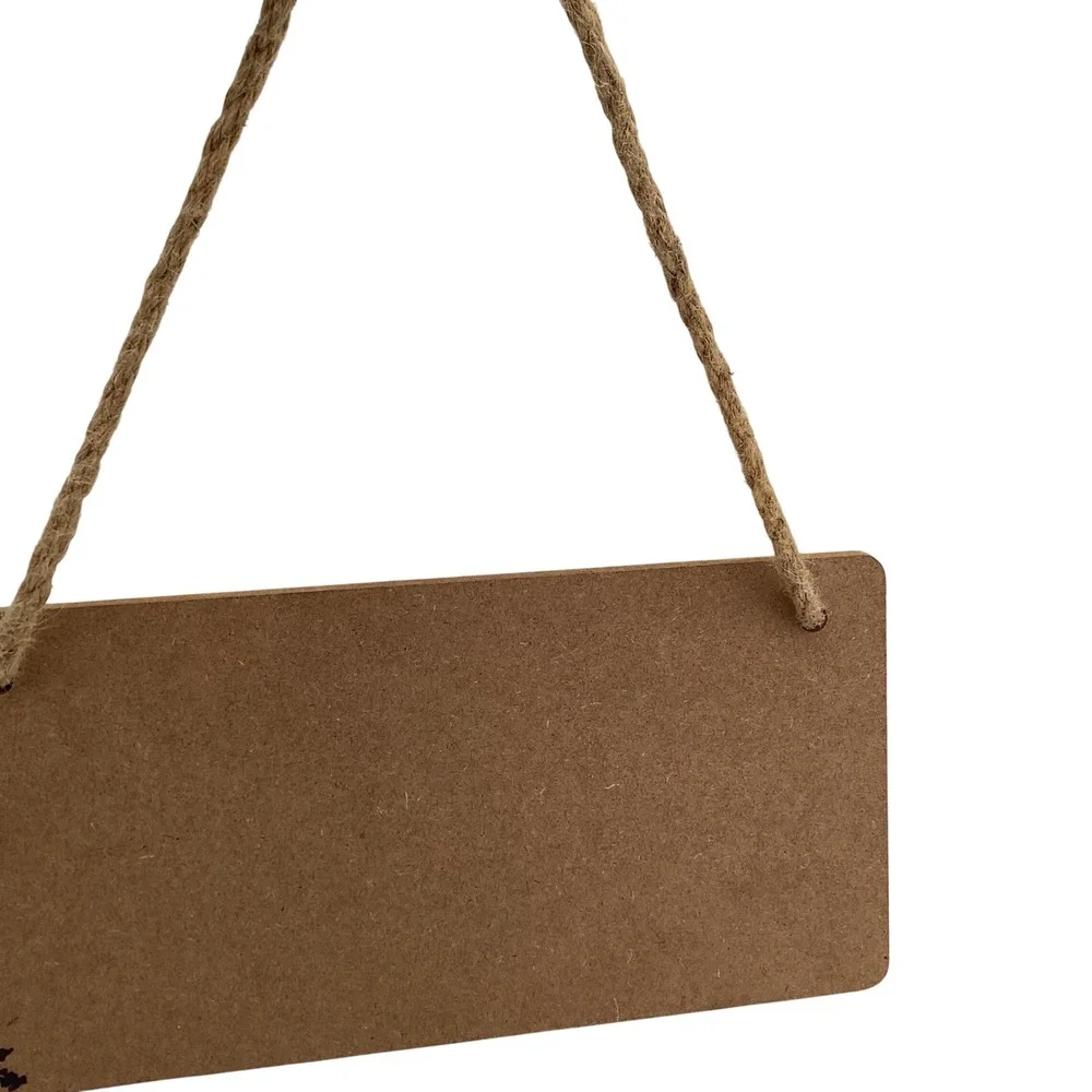 This Is My Happy Place Wooden Hanging Sign Wall Decor Rustic Jute Rope‎ 10x5